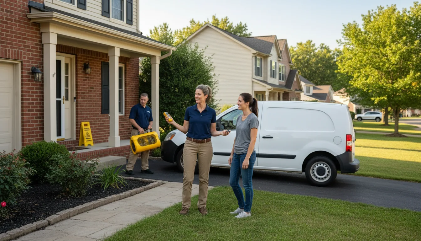 Residential water damage restoration in Elizabeth, LA